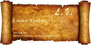 Laska Vivien névjegykártya